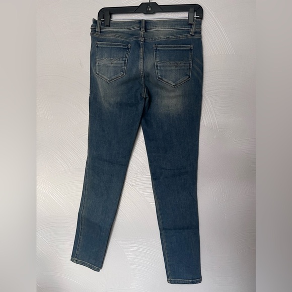 New York & Co Soho Jean Leggings Women's Size 6 Blue Denim Stretch Jeggings - Picture 3 of 5